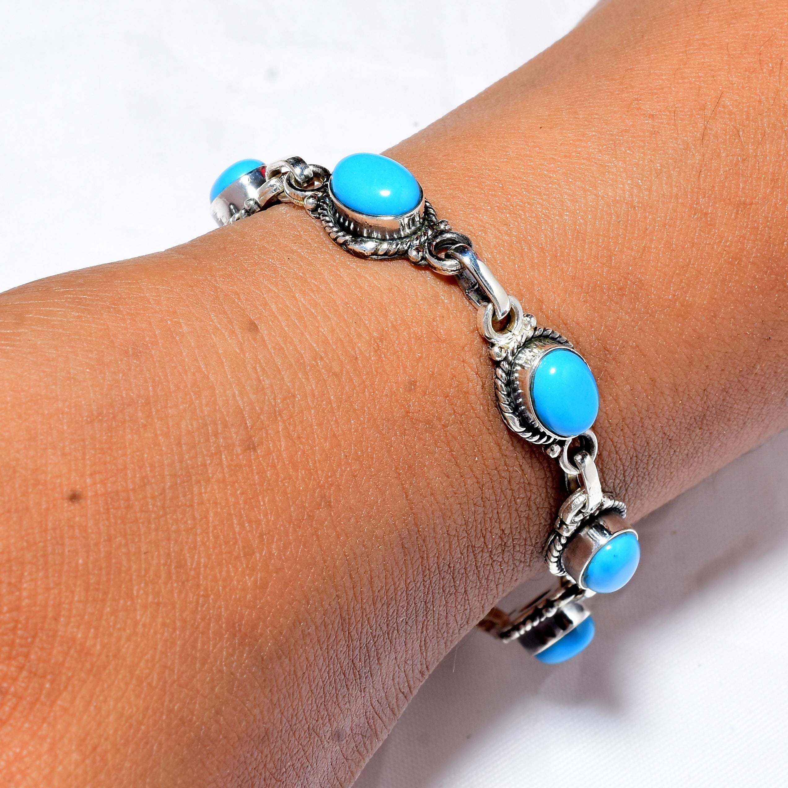 アリゾナ産スリーピングビューティーターコイズブレスレット