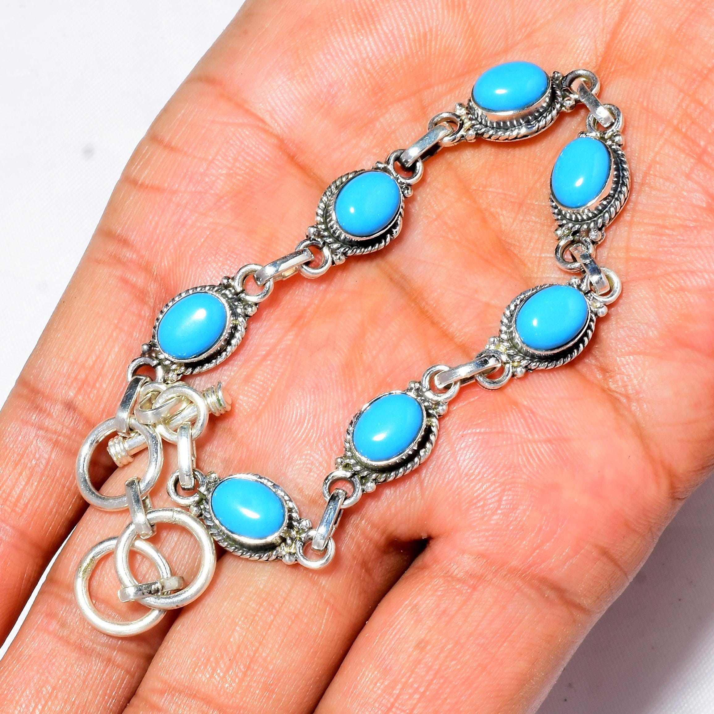 アリゾナ産スリーピングビューティーターコイズブレスレット
