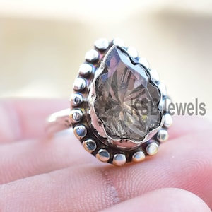 Beautiful Smoky Topaz Ring, 925 Sterling Silver Ring, Gift for her, Anniversary & Wedding Jewelry, Christmas Sale, Mother&#39;s Day Sale