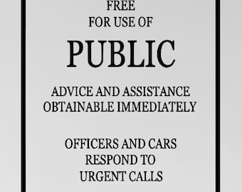 Doctor Who Tardis Police Telephone Box Wall Art Decal Novelty Sticker