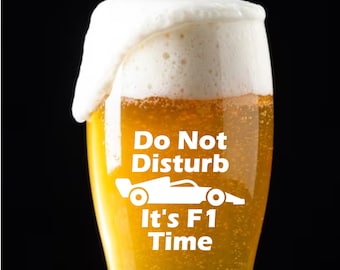 Do Not Disturb Formula One Vinyl Sticker Custom F1 Decal for Glass or Mug