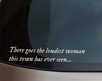 Taylor Swift Folklore última gran dinastía americana mujer más ruidosa pegatina de vinilo para coche