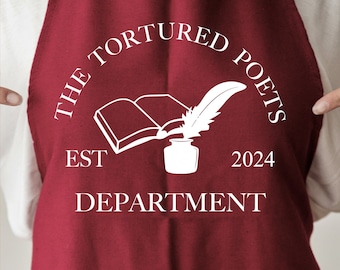 Delantal personalizado, Delantal de chef panadero inspirado en Taylor Swift TTPD personalizado