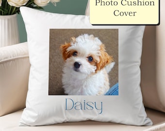 Funda de cojín personalizada con foto de mascota