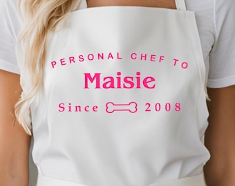 Delantal personalizado de chef personal para mascotas / Delantal personalizado para perros y gatos