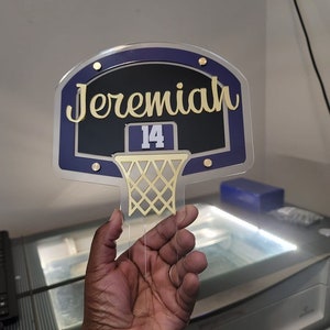 Basketball Goal Cake Topper File
