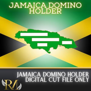 Jamaica Domino Holder- Dominoes- Laser Cut- Glowforge Ready