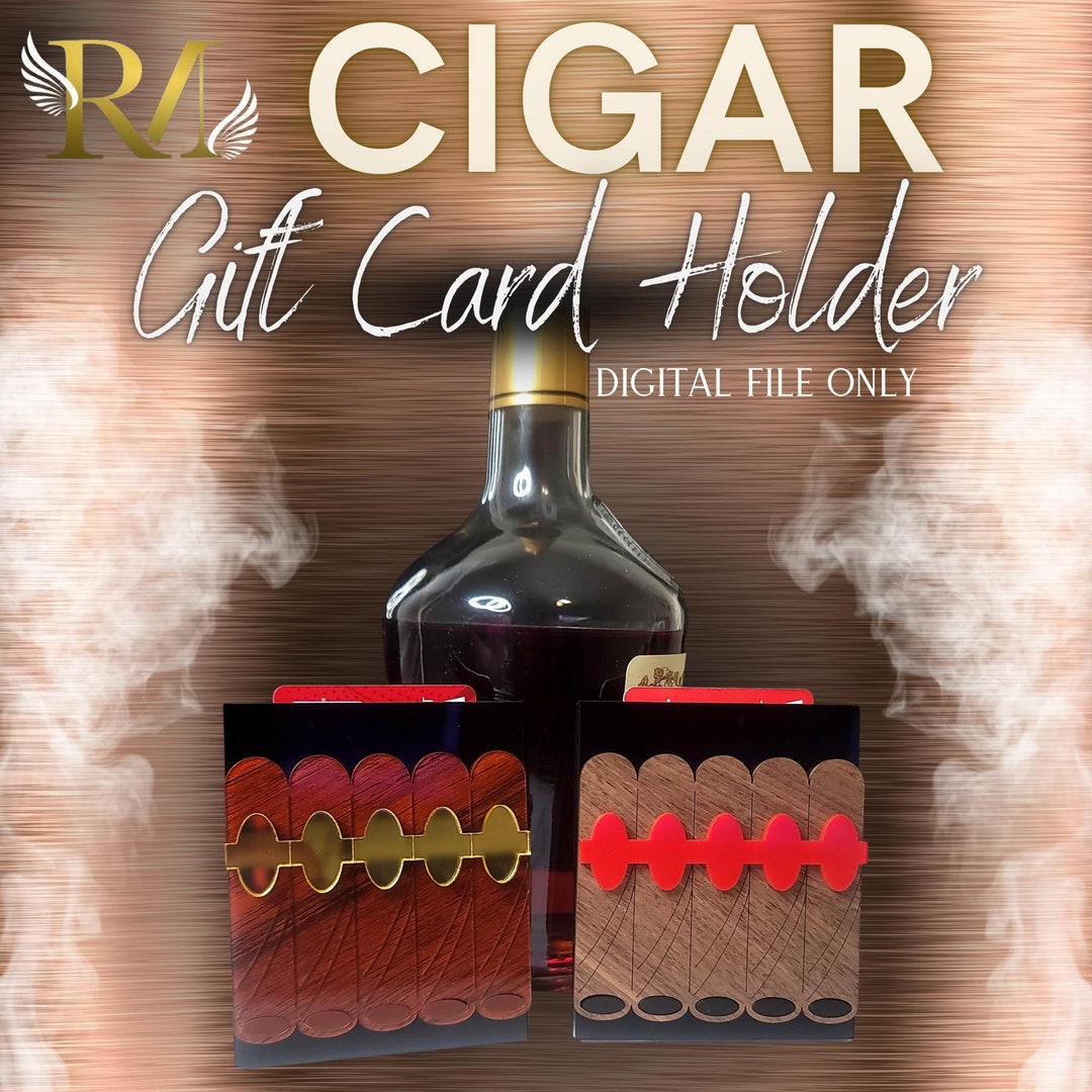 Cigar Gift Card Holder Digital File Only Etsy