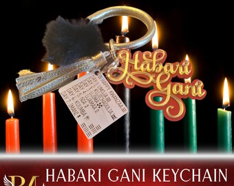 Kwanzaa Habari Gani Keychain- Reigning Memories Digital File