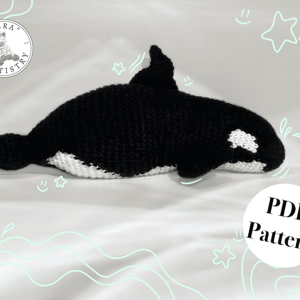 Killer Whale Orca Crochet Pattern Animal Fish Realistic Cute Crochet Easy Detailed