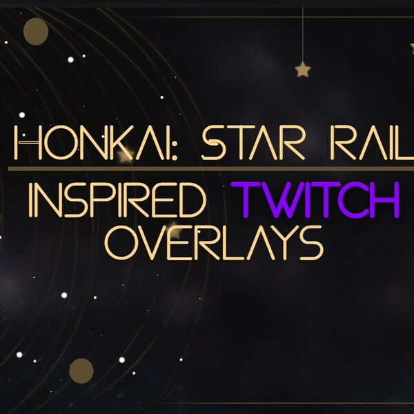 Twitch Overlay | Honkai: Star Rail inspired | top bar, overlay