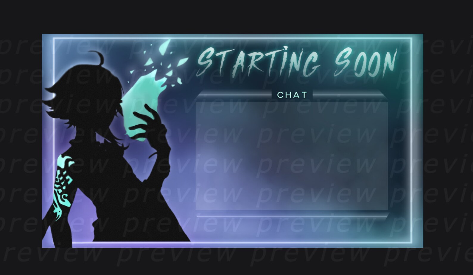 Genshin Impact Xiao TWITCH overlay FULL PACK Etsy