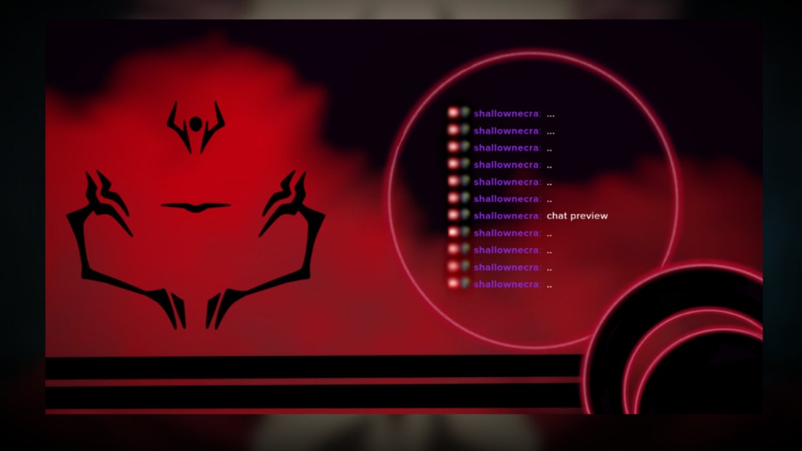 Jujutsu Kaisen inspired Twitch overlay NEW | Etsy