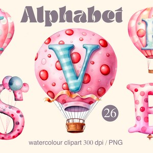 Alphabet Baby Mädchen Aquarell, Kinderstil, Neugeborene PNG, Mädchen, kinderzimmerdekor, Babyspielzeug, Babykleidung, digitale Illustration