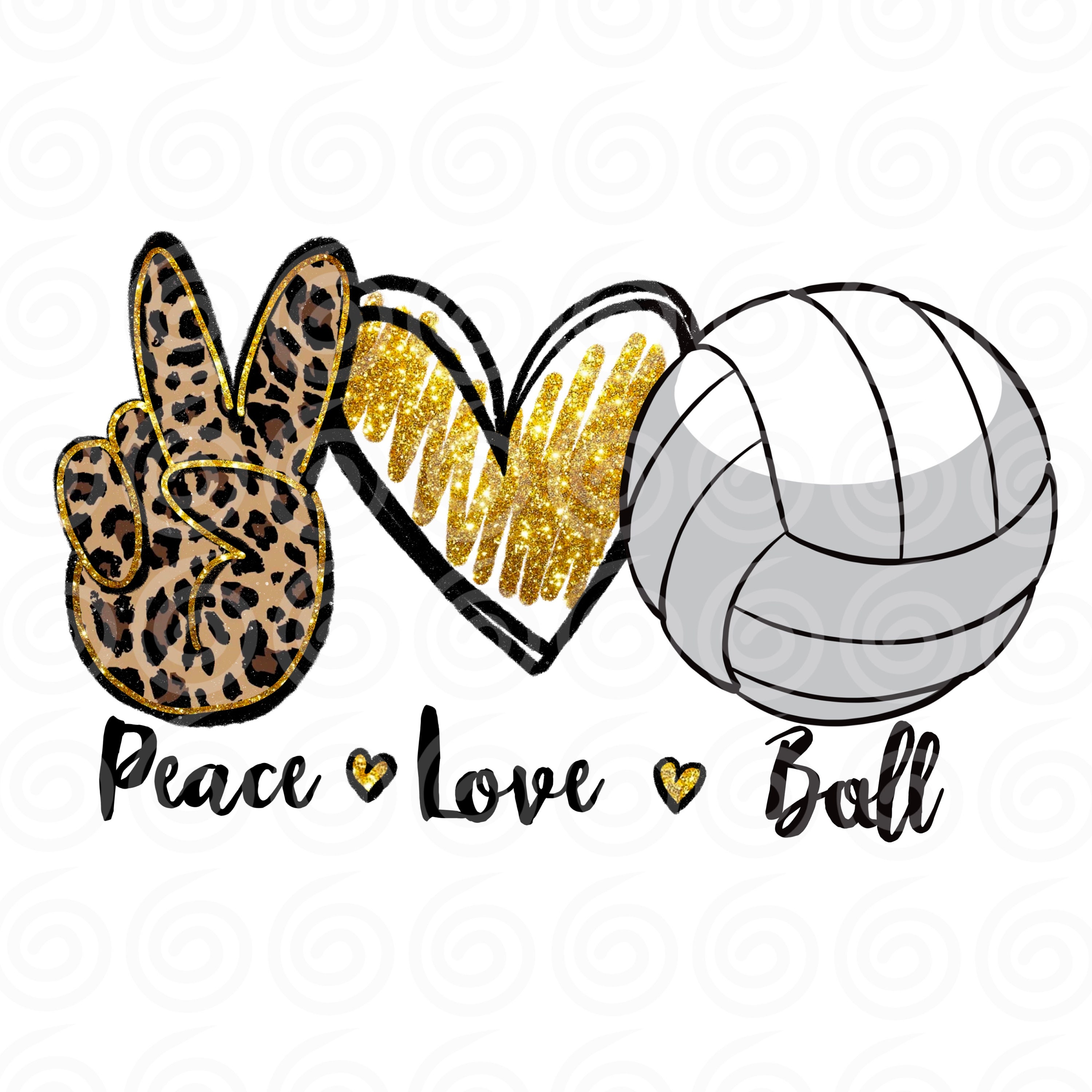 I Love Volleyball Wallpaper