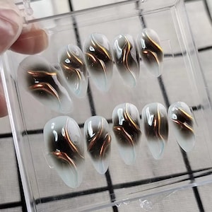 custom press on nails/party press on nails/Flakes for nails/Press on Nails/wedding nails gift/Japanese nails/Accent nails/Acrylic Nails