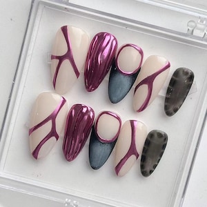 3D Nails/party press on nails/Flakes for nails/wedding nails gift/Japanese nails/Long nails/Almond nails/y2k style Nails