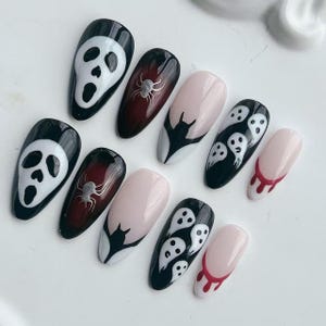 Handmade Press On Nails:Holiday nail , Party Wedding Nails