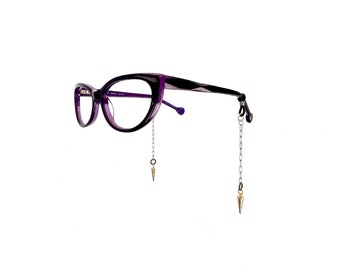 Swinging Pendulum Glasses Chains || Eyewear Earrings || Glasses Accessory || No Nose-Slide Glasses Holder || Librarian-core Unisex Jewelry