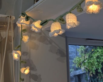 Crochet Flower Vine Fairy Lights Pattern