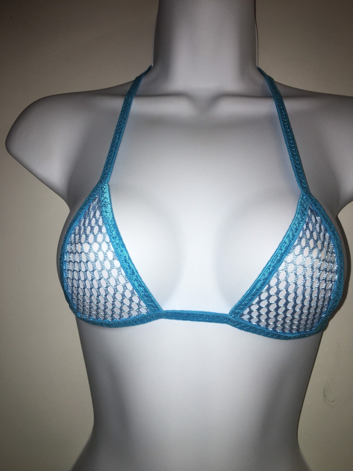 Free delivery Extreme micro bikini Set Aqua blue Etsy