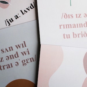 Lot d'impressions IPA d'affirmation de la santé mentale - cadeau pour orthophoniste, cadeau d'orthophonie, cadeau de jeu de mots phonétique, cadeau d'orthophoniste, cadeau d'orthophoniste