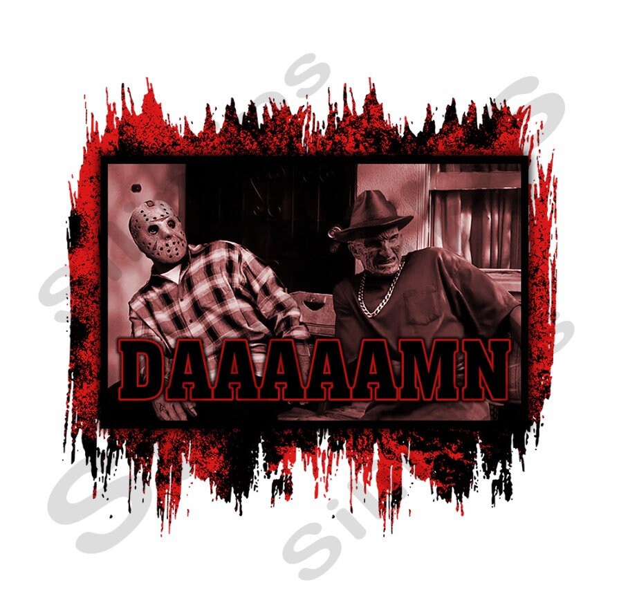Jason and Freddy Daaaaamn Png,Friday Jason Freddy Png,Horror Characte…