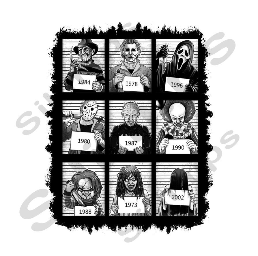 Horror Mugshot Png,Horror Movie Png,Halloween Horror Mugshot Bundle,T…