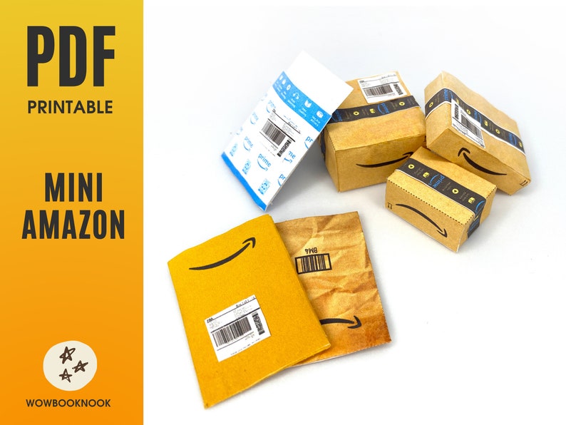 Mini Amazon Packages Mini AMAZON Boxes 16 Envelops Etsy