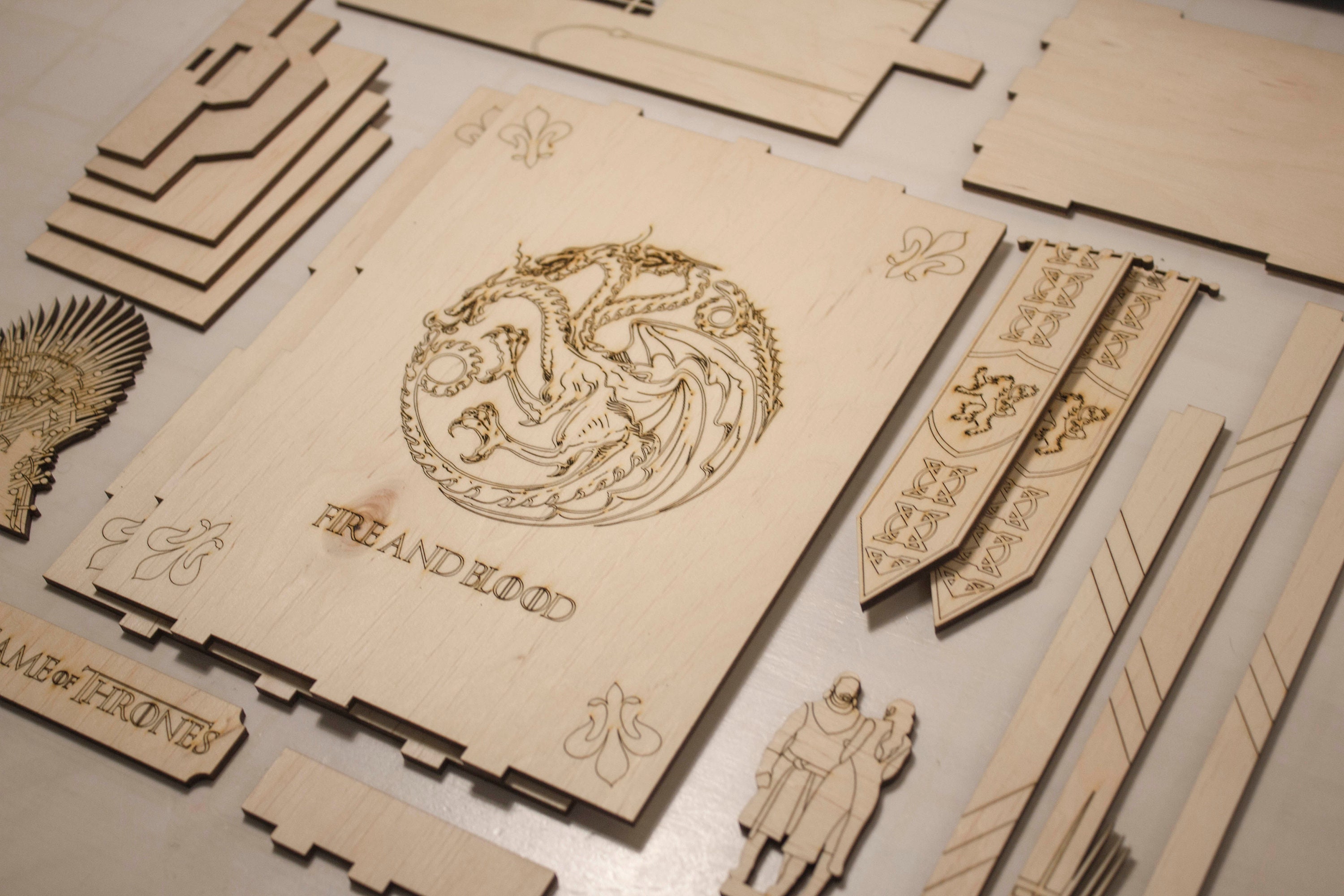 GOT Book Nook Bookshelf insert Laser Cut files Digital Etsy