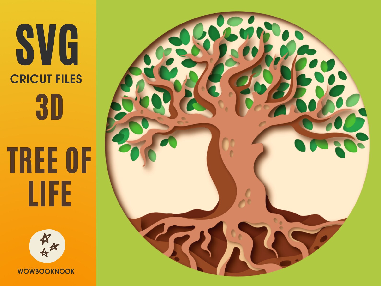 3D Tree of Life SVG for Cricut Home Shadowbox Svg for Etsy