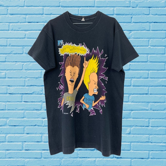 BEAVIS AND BUTTHEAD 1994 Vintage Tshirt / Mtv Cart