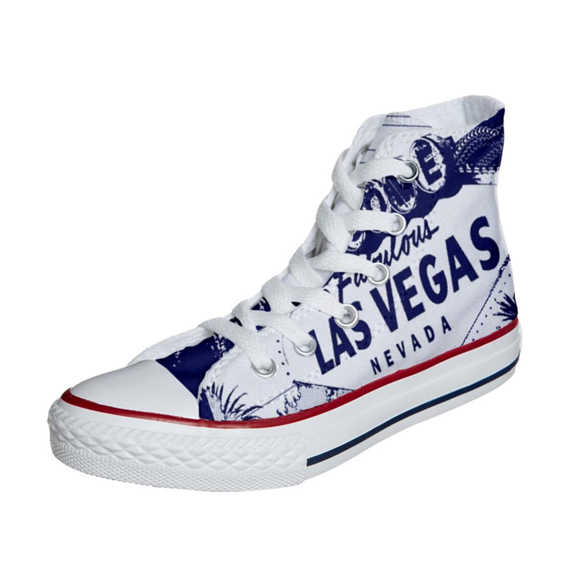 Sneakers Converse All Star Hi Custom Las Vegas Nevada Etsy