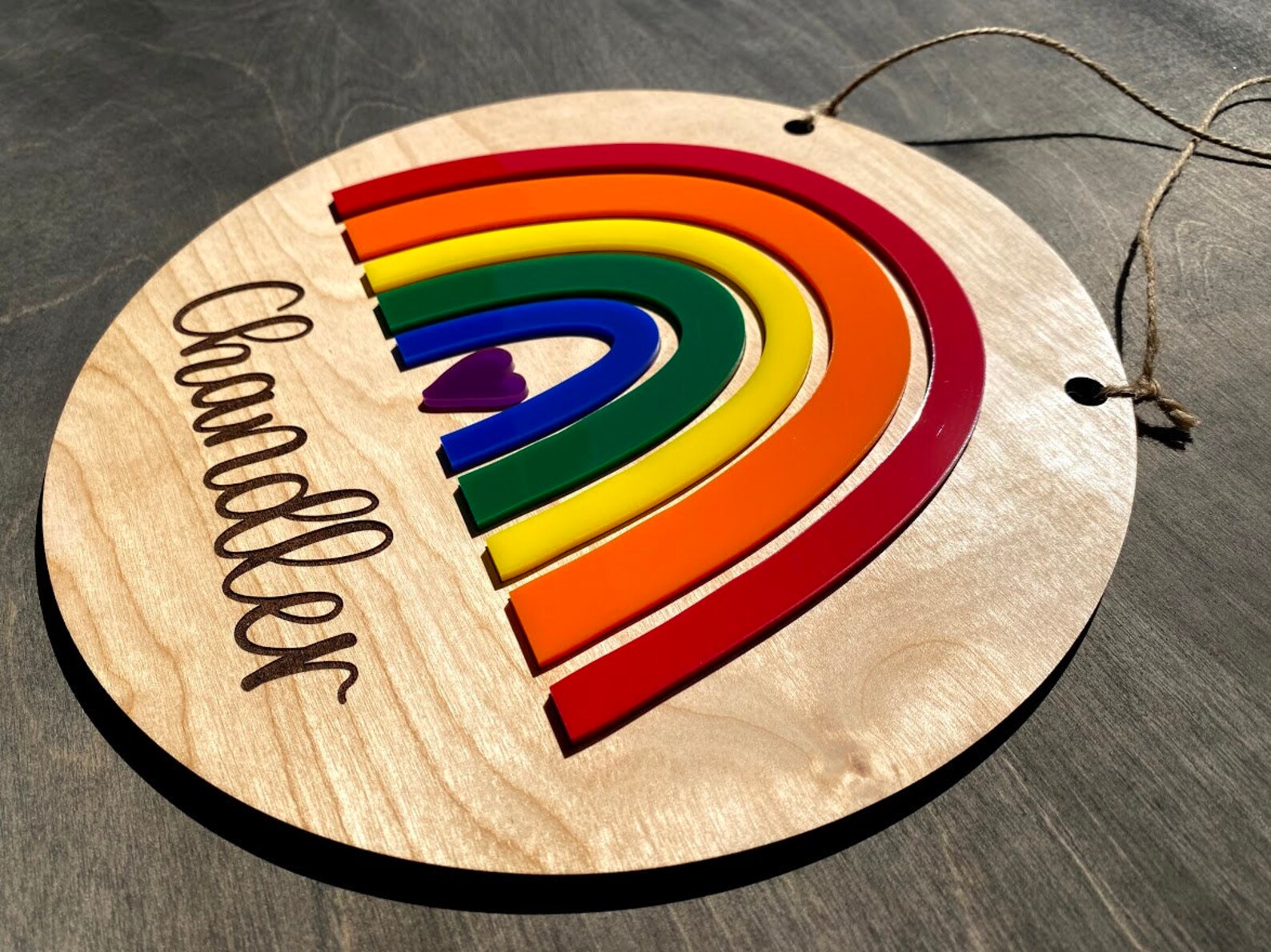 Rainbow Sign Rainbow Name Sign Personalized Rainbow Sign Etsy