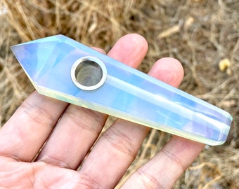 4.3'' opalite Crystal collection Pipe Crystal Pipe Crystal Obelisk Point Healing surprised gift 1pc