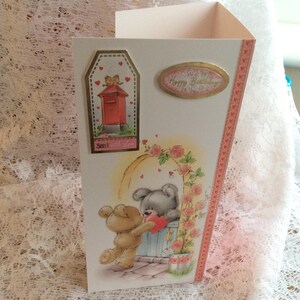 Teddybär Karte, Geburtstagskarte, besondere kleine Mädchen, süße Karte, alles Gute zum Geburtstag, Geburtstagskarte für Kind, Karte für kleine Mädchen, Geburtstagsgrüße,