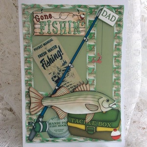 Sólo para ti papá en tu cumpleaños, Para mi papá, , Cumpleaños de padres, Tarjeta de pescador, Tarjeta para pescador, Tarjeta de hombre, Tamaño A5