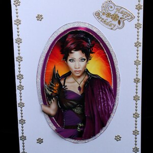 Mythical  Birthday Card, Handmade Luxury card, Magical Birthday Card, Card for her, Ladies Card, Gothic Card, Young Persons Card