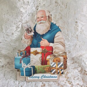 Luxe gevormde Kerstkaart van de Kerstman, Kerstkaart, Leuke Kerstkaart, Vrijstaande kaart, Happy Christmas, Vakantieseizoenkaart