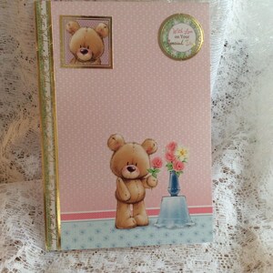 Cartão infantil, cartão de aniversário, cartão de felicitações, aproveite o seu dia, cartão de pelúcia, cartão para menina, cartão para pequeninos, cartão fofo, pequenino especial