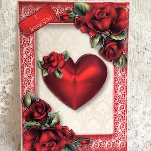 Tarjeta de cumpleaños de damas, tarjeta de aniversario, tarjeta de cumpleaños para ella, tarjeta 3D, saludos de cumpleaños, te amo, tarjeta de cumpleaños
