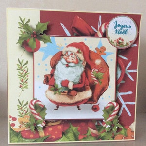 Cartolina di Natale speciale di Babbo Natale. Biglietto per Natale, Buon Natale, Buon Natale, Biglietto festivo, Biglietto fatto a mano, Biglietto di Natale, Biglietto di buone feste