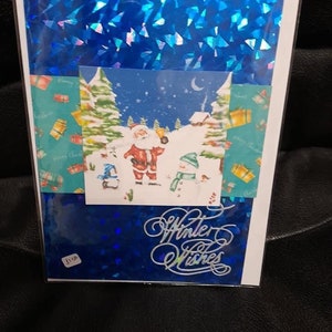 Tarjeta de Navidad única hecha a mano y decorada a mano, Feliz Navidad, Tarjeta festiva, Tarjeta de diseño moderno, Tarjeta para Navidad, Tarjeta festiva,