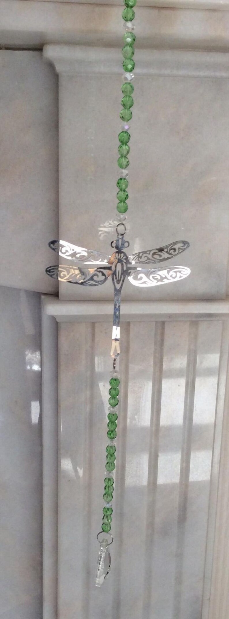 Dragonfly Beaded Crystal Hanging Decoration