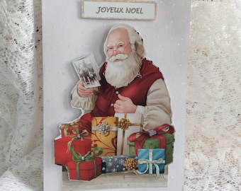 Carte de Noël français, Joyeux Noël, Joyeux Noel, Carte amusante, Carte de fête, Vœux de Noël, Carte de vacances, Carte en français, Carte du Père Noël