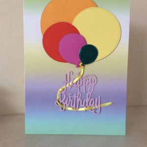 Tarjeta de feliz cumpleaños, tarjeta de globo, tarjeta para un pequeño, saludos de cumpleaños, tarjeta de cumpleaños para niño, feliz cumpleaños, tarjeta de cumpleaños de niños