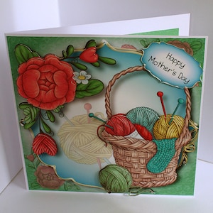 Tarjeta de lujo, tarjeta hecha a mano, tarjeta del Día de las Madres, tarjeta de Dama Especial, tarjeta de Artesanos, tarjeta de Tejedores, tarjeta para Madre