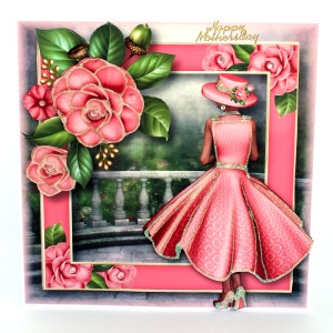 Tarjeta Lady con estilo, Día Especial de las Madres, Tarjeta para Madre, Tarjeta para ella, Día de las Madres, Tarjeta para Nan, Tarjeta para Mamá., Tarjeta Elegante, Tarjeta Especial
