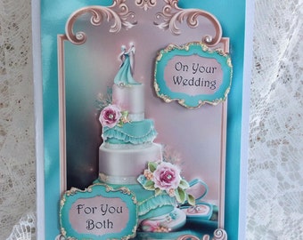 congratulations On Your Wedding Day,, Wedding Day Card, , Luxury Card, on your Wedding Day
