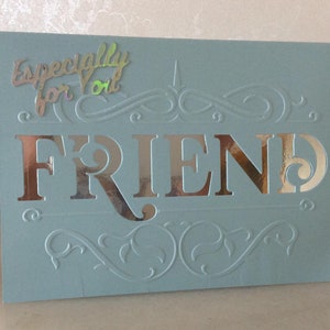 Tarjeta de amistad, Especialmente para mi amigo, Tarjeta Notelet, Tarjeta de cumpleaños de amigo